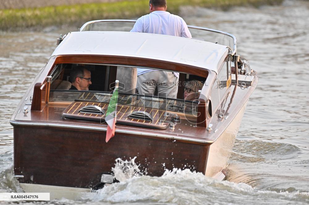 Jeff Wilke And Wife Liesl D Wilke Arriving At Venice Airport
