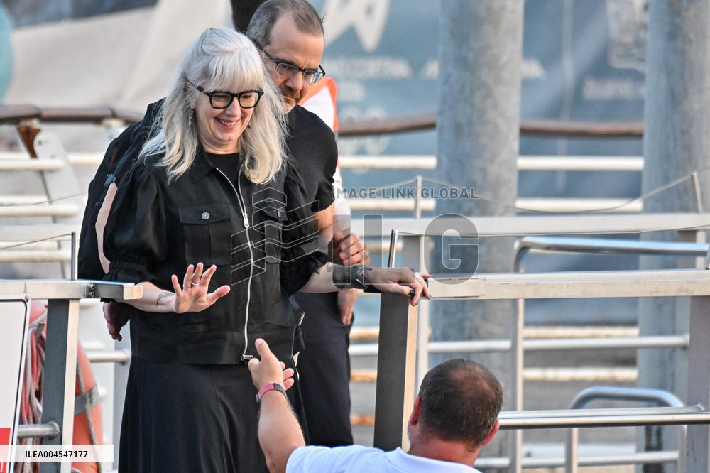 Jeff Wilke And Wife Liesl D Wilke Arriving At Venice Airport