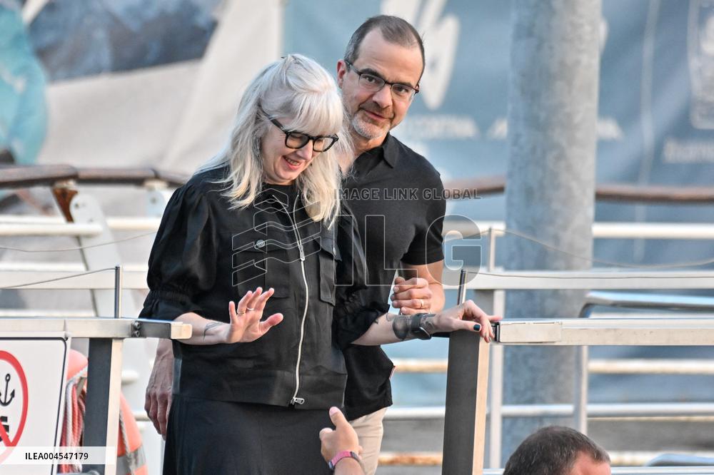 Jeff Wilke And Wife Liesl D Wilke Arriving At Venice Airport