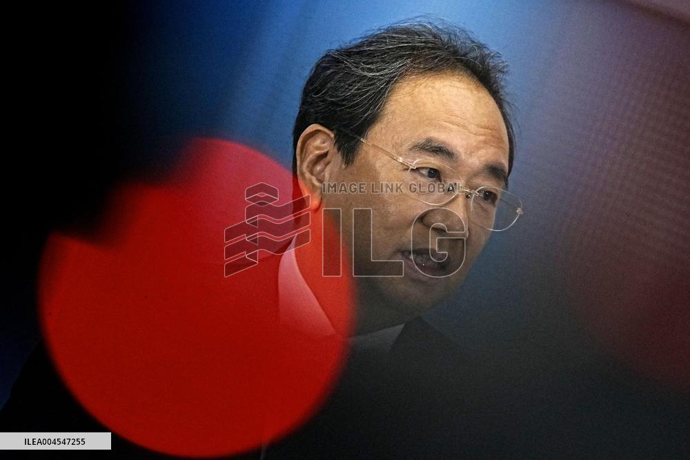 Fuji TV president's press conference