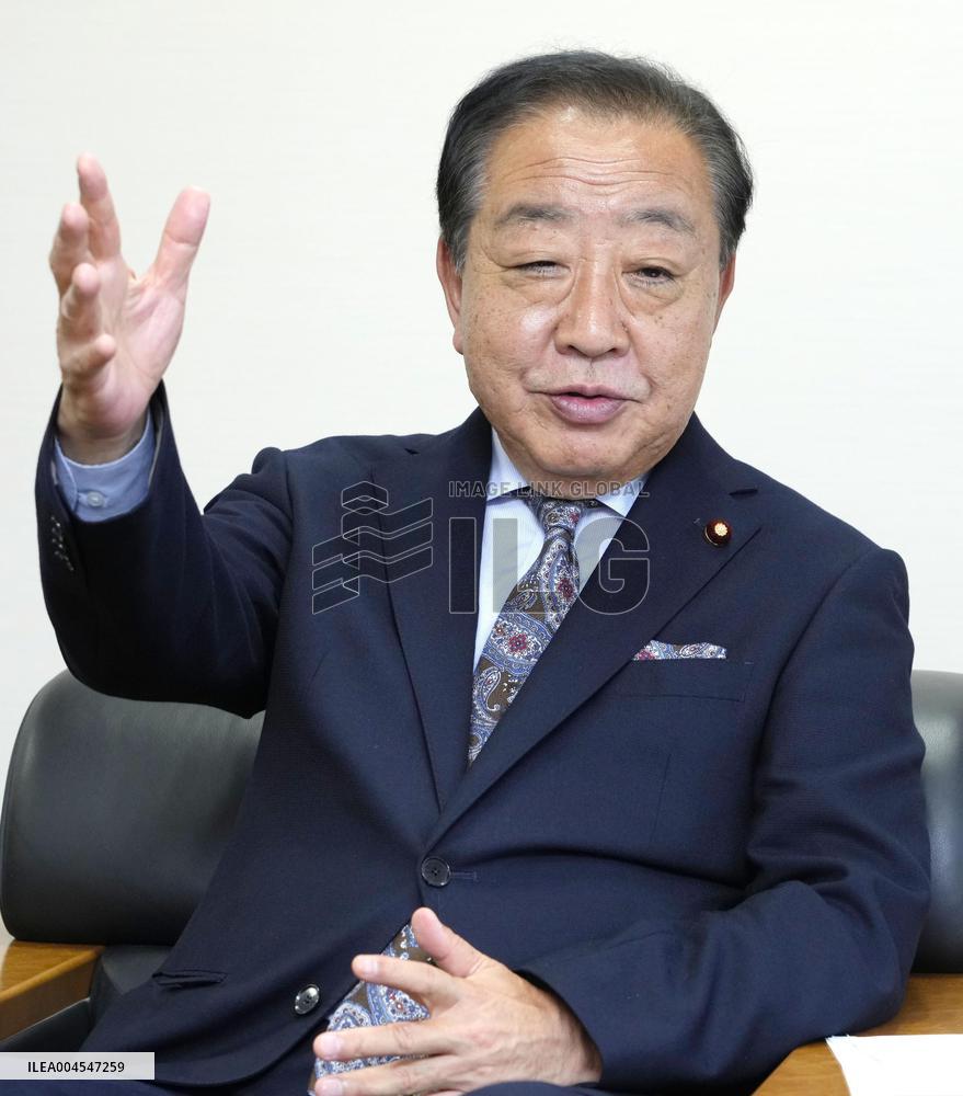 Japan main opposition party head Noda