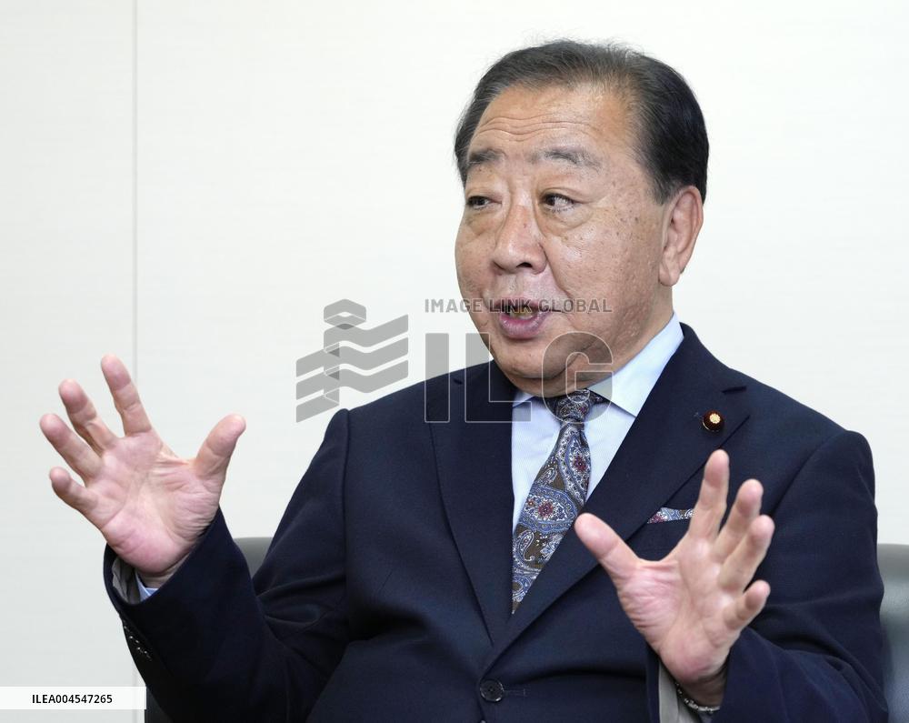 Japan main opposition party head Noda