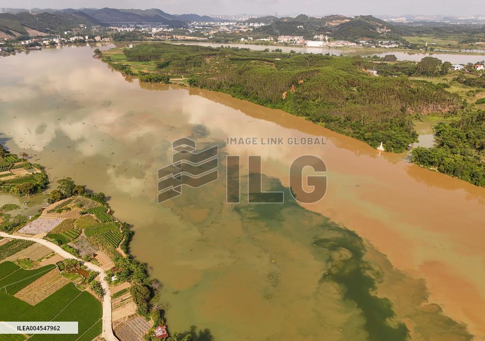 River Turbid Clear Scenery in Nanning