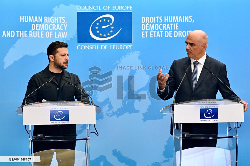 President Zelensky at the Council of Europe - Strasbourg