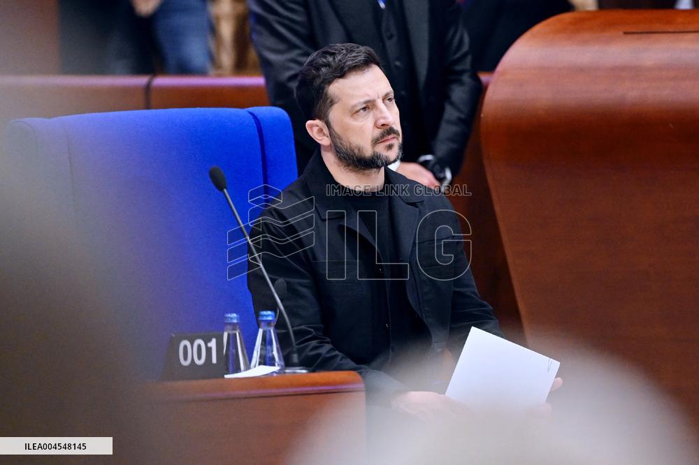 President Zelensky at the Council of Europe - Strasbourg