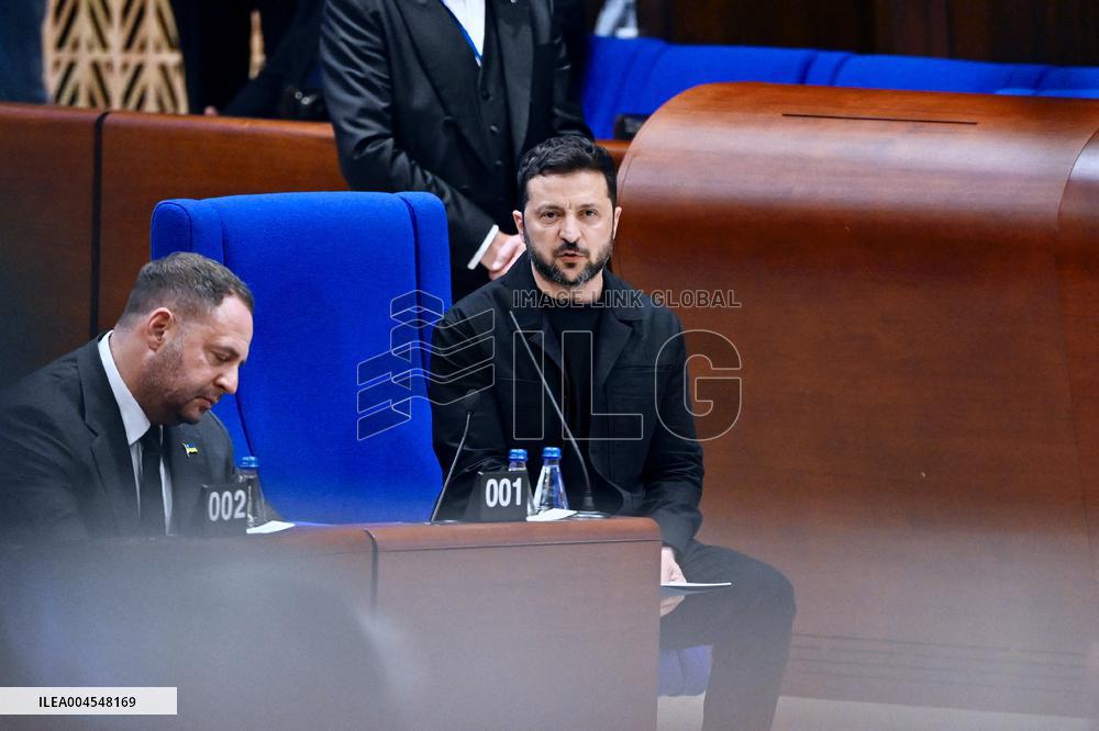President Zelensky at the Council of Europe - Strasbourg