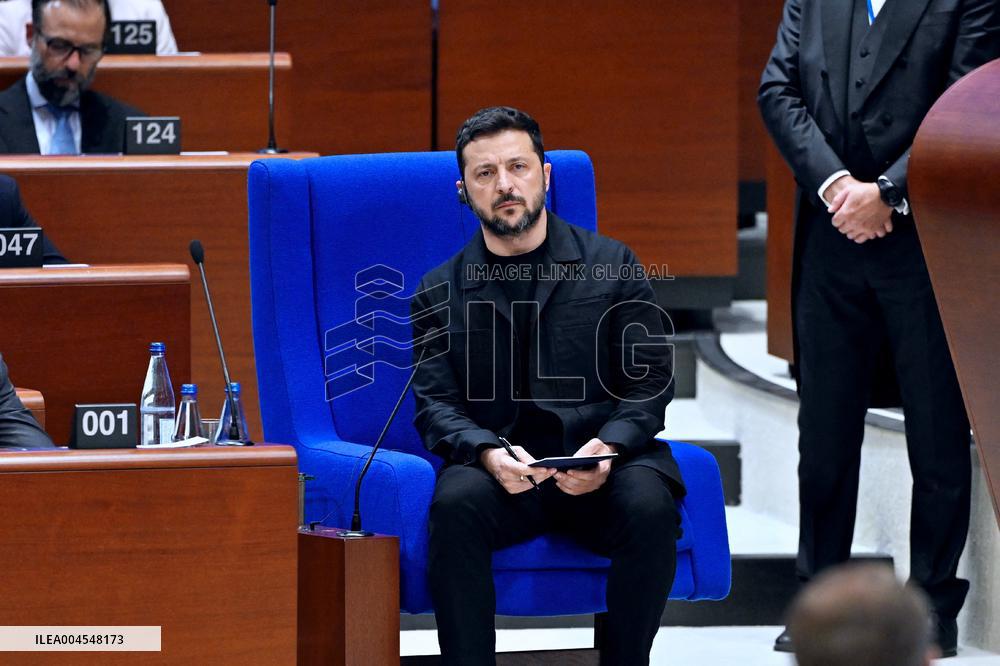 President Zelensky at the Council of Europe - Strasbourg