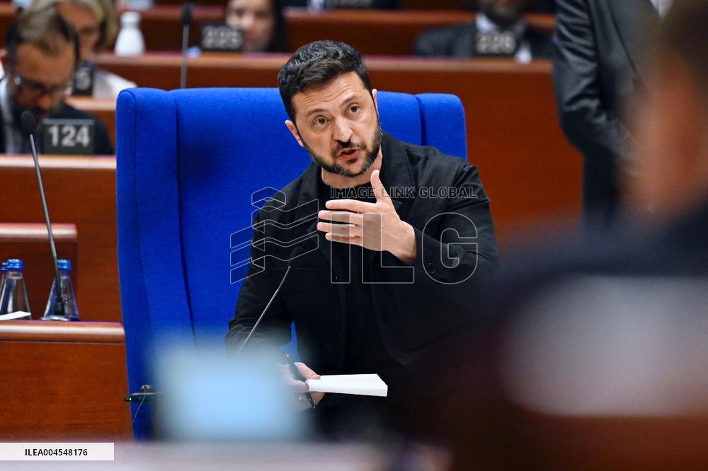 President Zelensky at the Council of Europe - Strasbourg