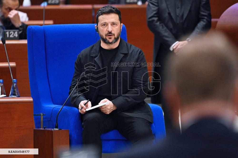 President Zelensky at the Council of Europe - Strasbourg