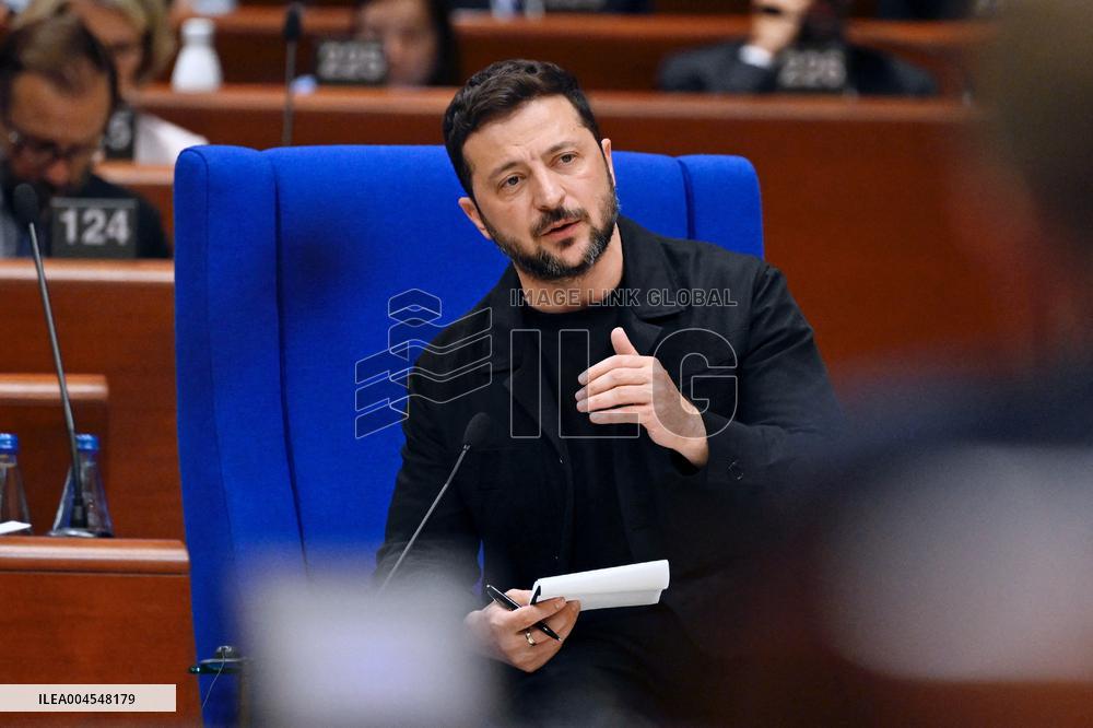 President Zelensky at the Council of Europe - Strasbourg