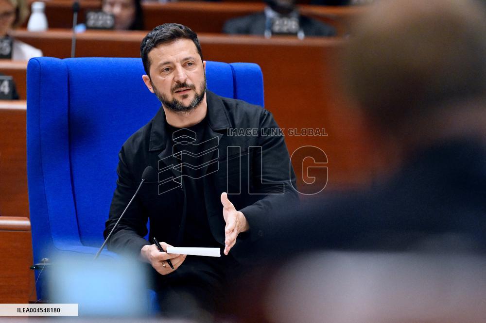 President Zelensky at the Council of Europe - Strasbourg