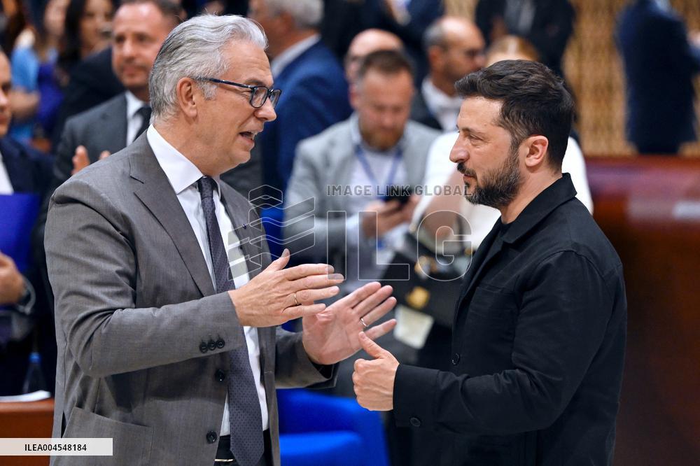 President Zelensky at the Council of Europe - Strasbourg