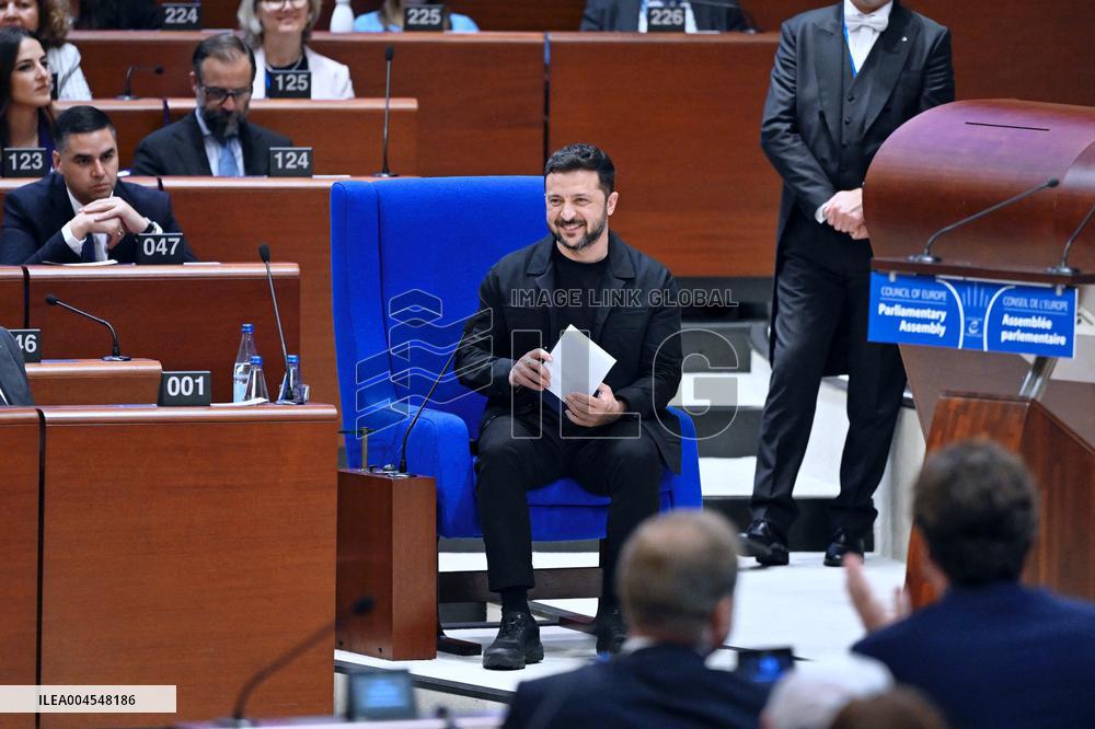 President Zelensky at the Council of Europe - Strasbourg