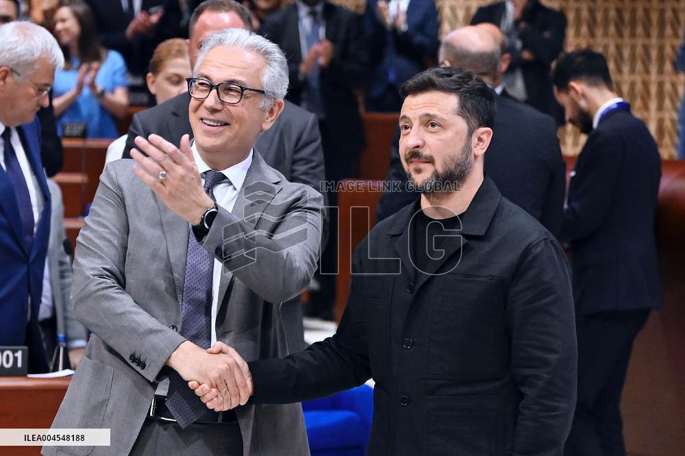 President Zelensky at the Council of Europe - Strasbourg