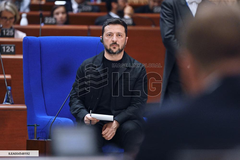 President Zelensky at the Council of Europe - Strasbourg