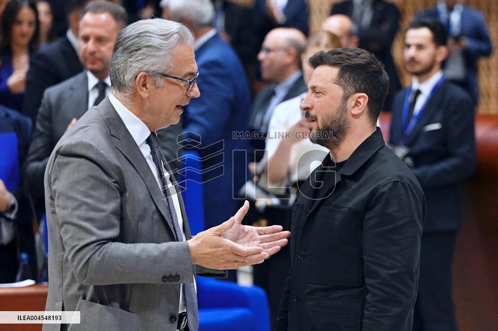 President Zelensky at the Council of Europe - Strasbourg