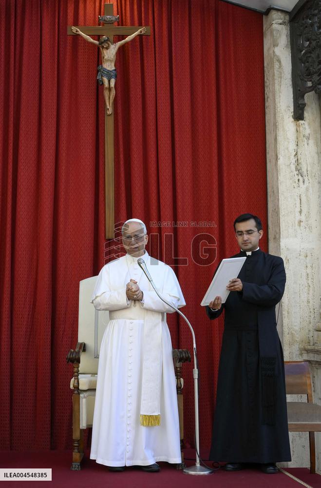 Pope Leo XIV Attends World Day Against Drug Abuse - Vatican