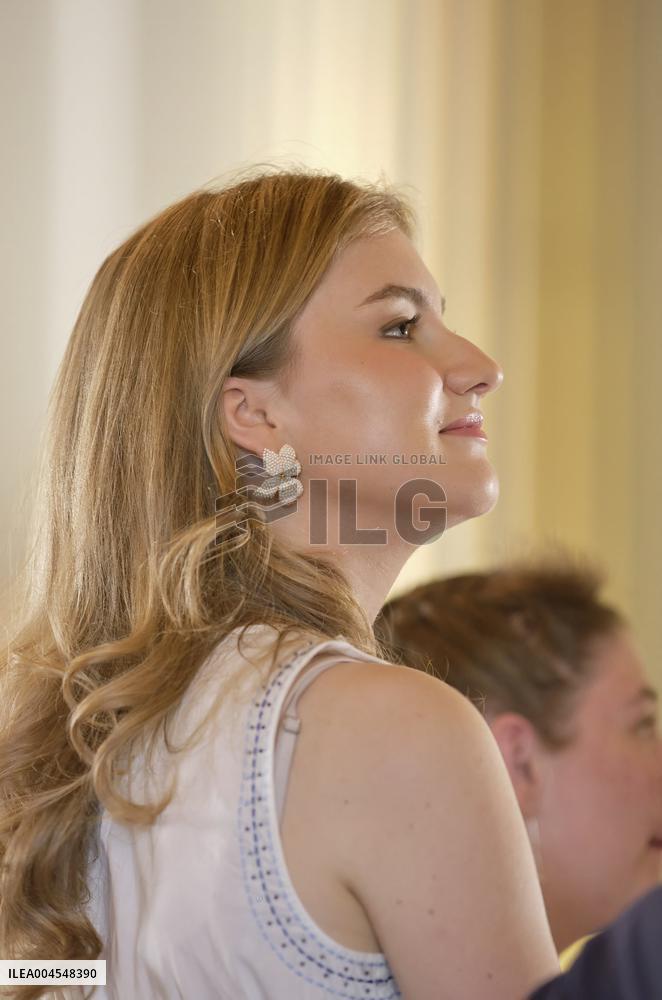 Princess Elisabeth Hosts Young Patients at Royal Palace - Brussels