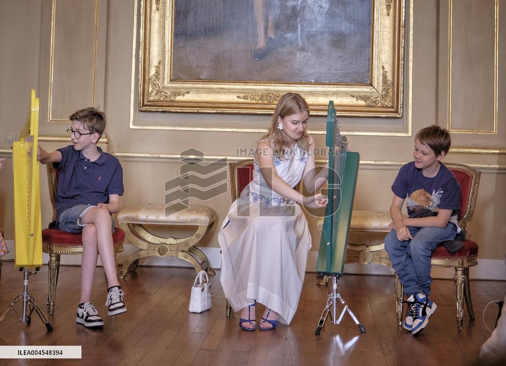 Princess Elisabeth Hosts Young Patients at Royal Palace - Brussels