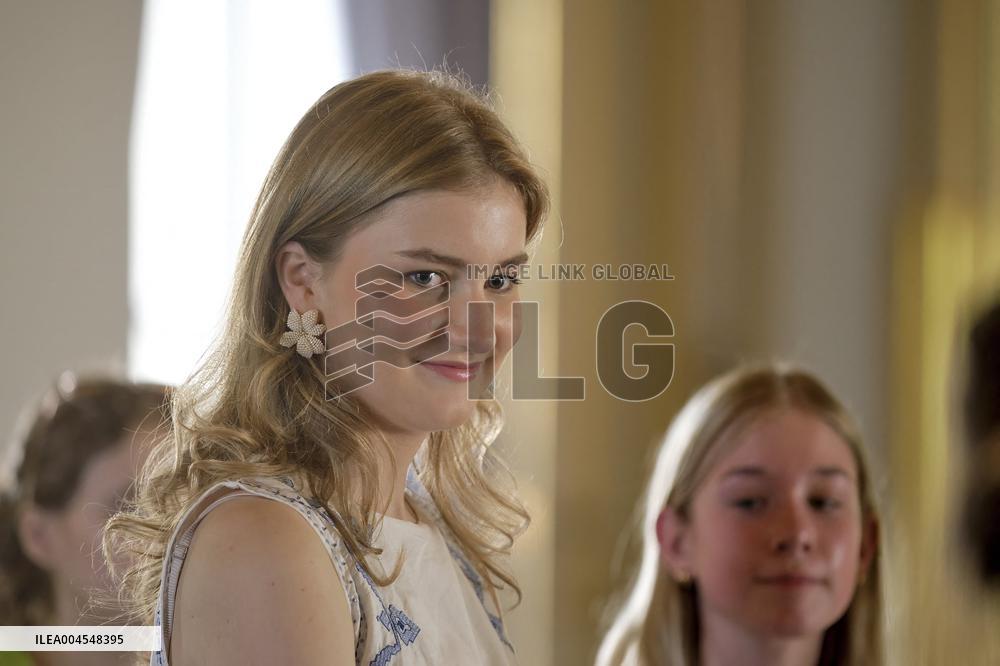 Princess Elisabeth Hosts Young Patients at Royal Palace - Brussels
