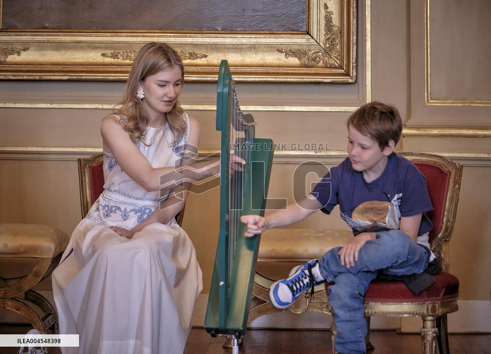 Princess Elisabeth Hosts Young Patients at Royal Palace - Brussels