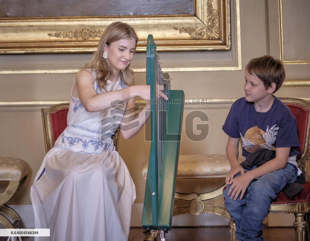 Princess Elisabeth Hosts Young Patients at Royal Palace - Brussels