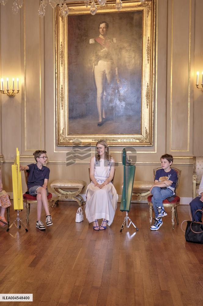 Princess Elisabeth Hosts Young Patients at Royal Palace - Brussels