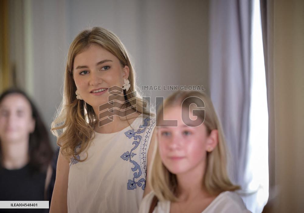 Princess Elisabeth Hosts Young Patients at Royal Palace - Brussels