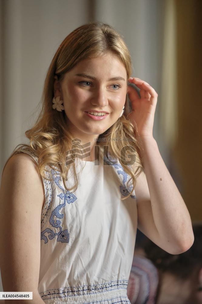 Princess Elisabeth Hosts Young Patients at Royal Palace - Brussels