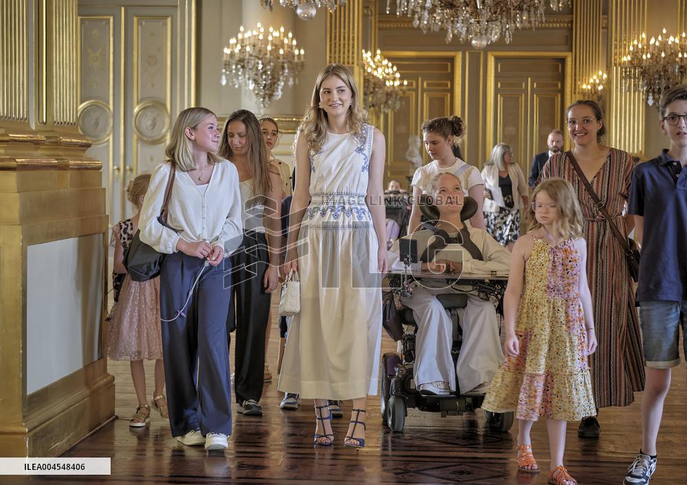 Princess Elisabeth Hosts Young Patients at Royal Palace - Brussels