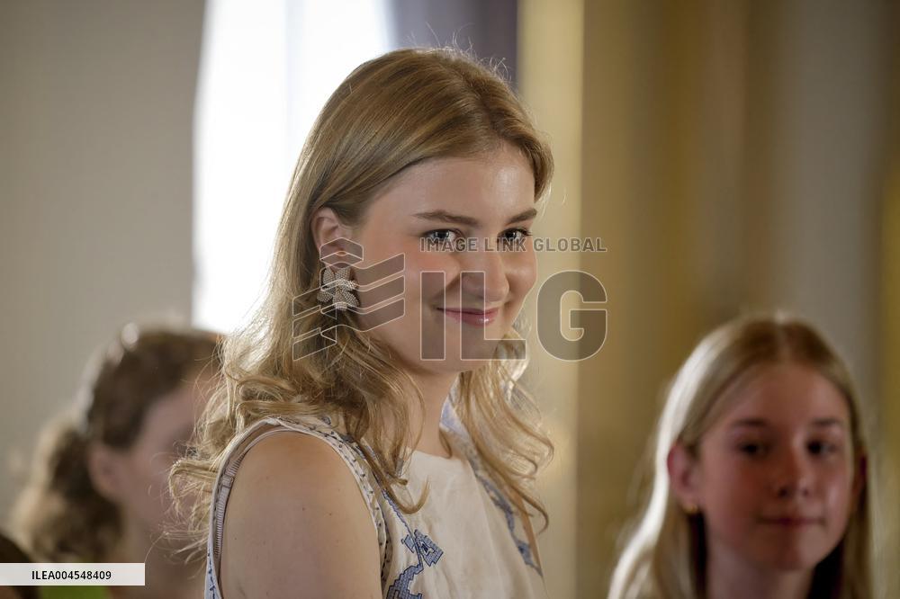 Princess Elisabeth Hosts Young Patients at Royal Palace - Brussels