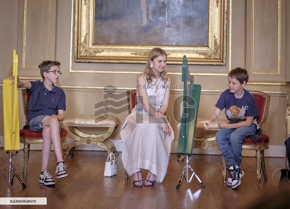 Princess Elisabeth Hosts Young Patients at Royal Palace - Brussels