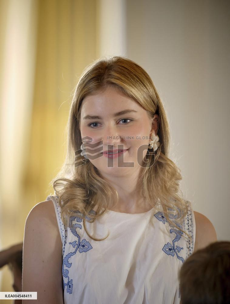 Princess Elisabeth Hosts Young Patients at Royal Palace - Brussels