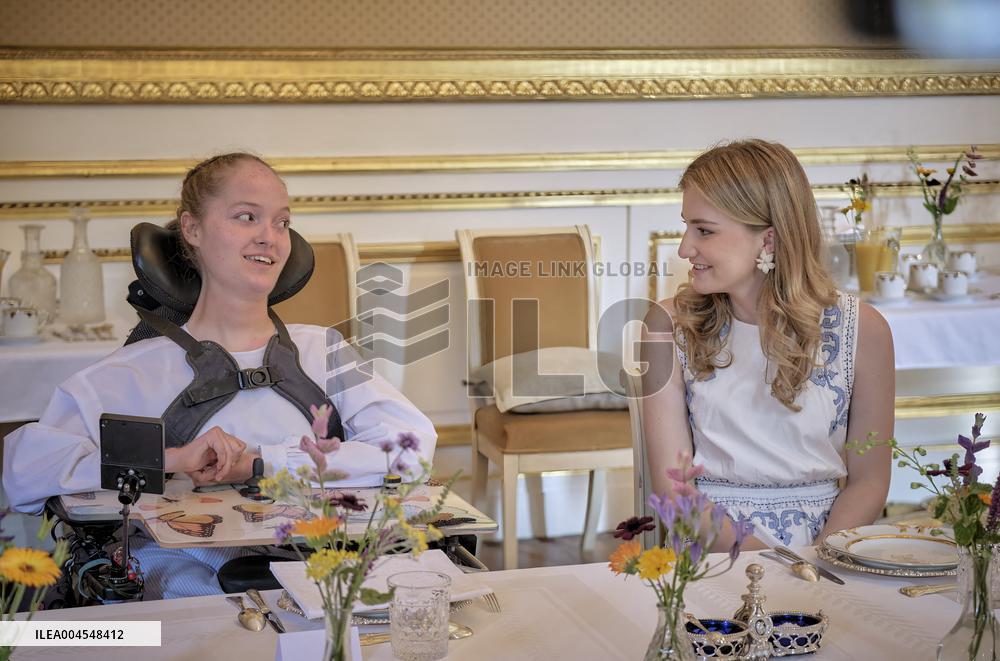 Princess Elisabeth Hosts Young Patients at Royal Palace - Brussels