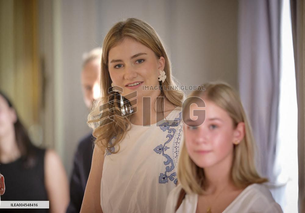 Princess Elisabeth Hosts Young Patients at Royal Palace - Brussels