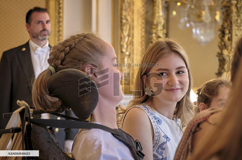 Princess Elisabeth Hosts Young Patients at Royal Palace - Brussels