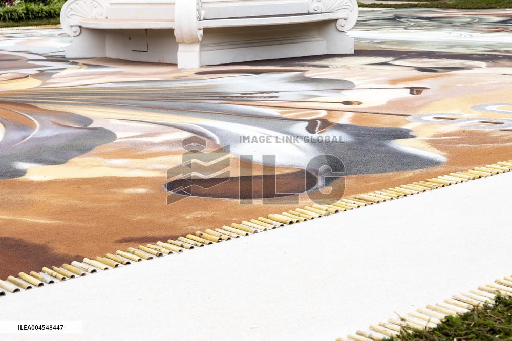 Carpet Made with Sand in The Church Square of La Orotava - Tenerife