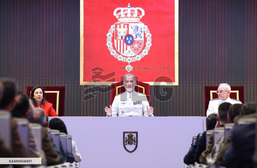 King Felipe Closes the XXVI General Staff Course - Madrid
