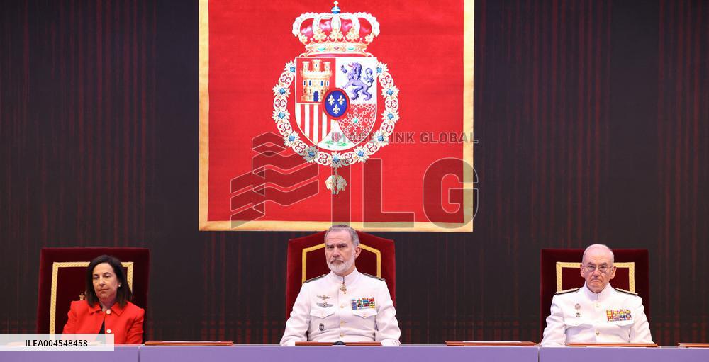 King Felipe Closes the XXVI General Staff Course - Madrid