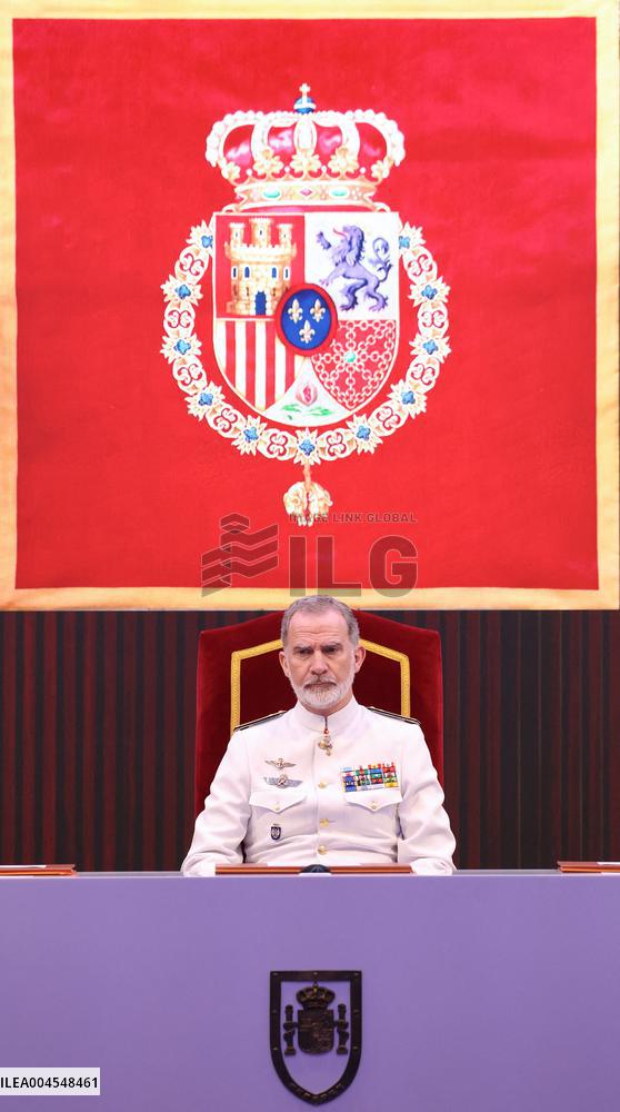 King Felipe Closes the XXVI General Staff Course - Madrid
