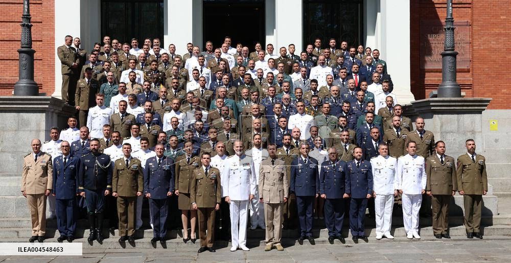 King Felipe Closes the XXVI General Staff Course - Madrid