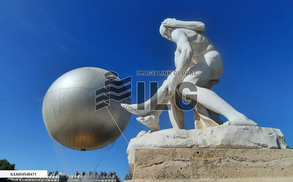 Olympic Cauldron In The Tuileries Gardens - Paris
