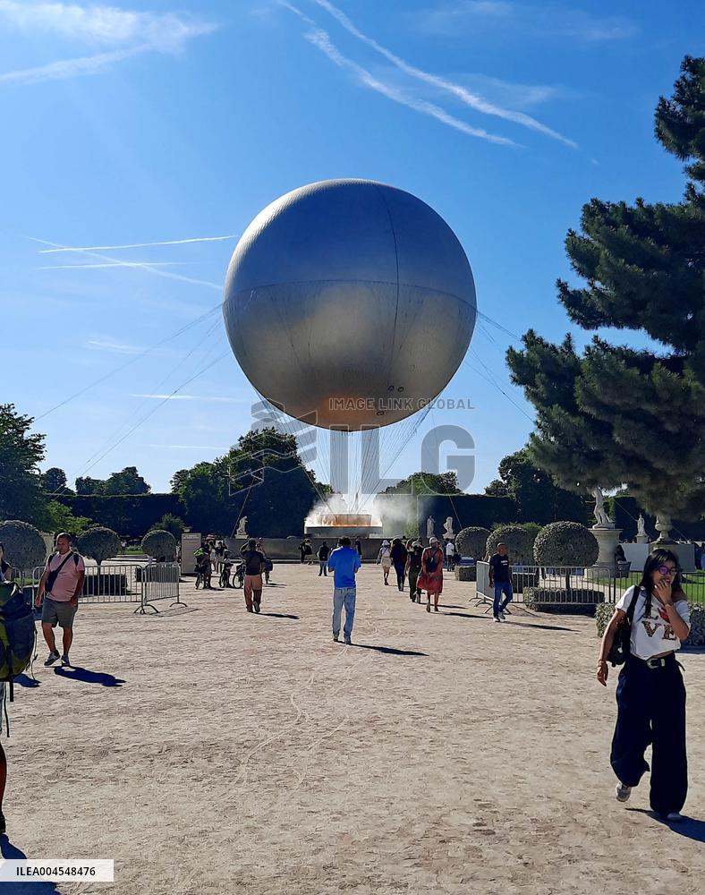 Olympic Cauldron In The Tuileries Gardens - Paris