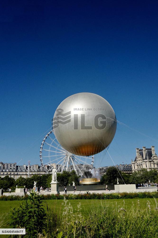 Olympic Cauldron In The Tuileries Gardens - Paris
