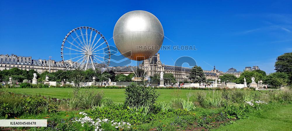 Olympic Cauldron In The Tuileries Gardens - Paris