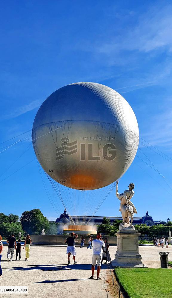 Olympic Cauldron In The Tuileries Gardens - Paris