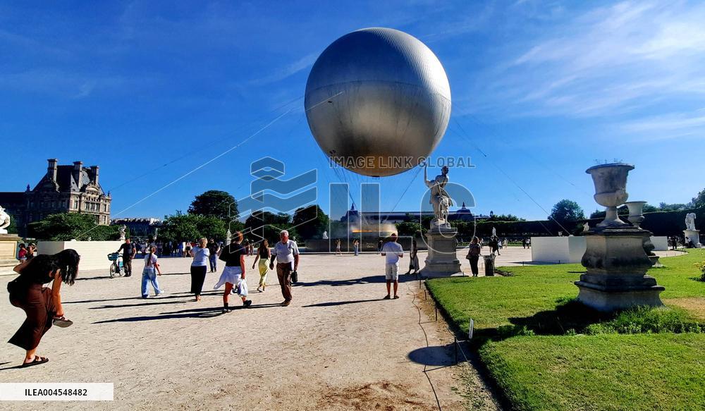 Olympic Cauldron In The Tuileries Gardens - Paris