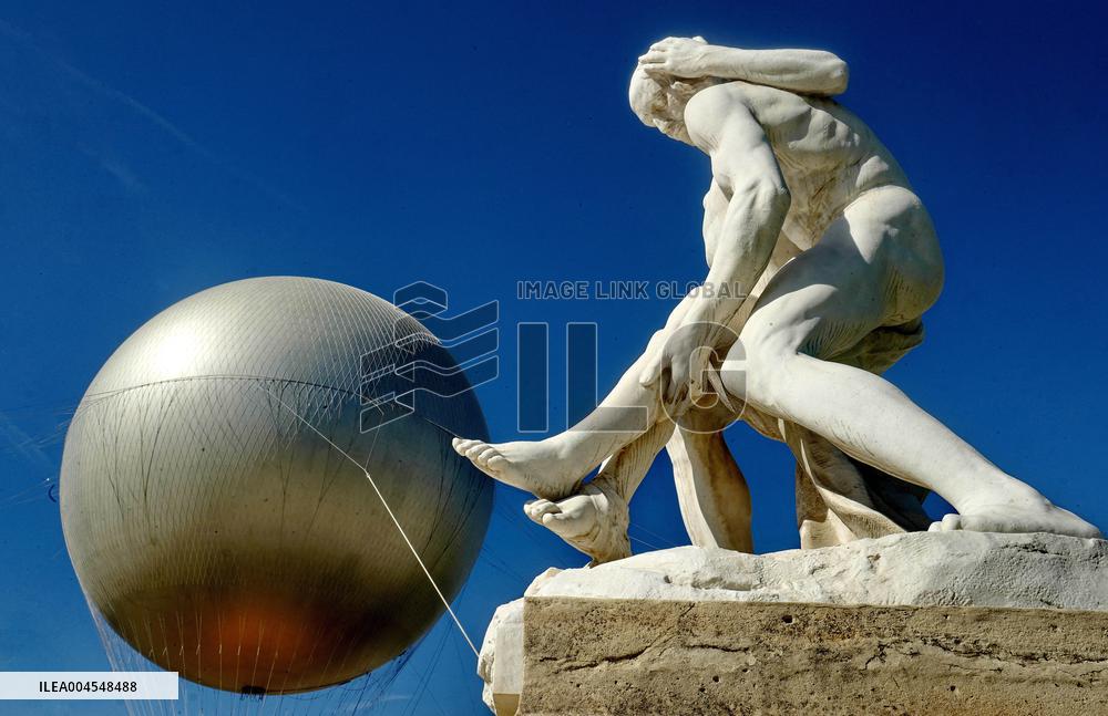 Olympic Cauldron In The Tuileries Gardens - Paris