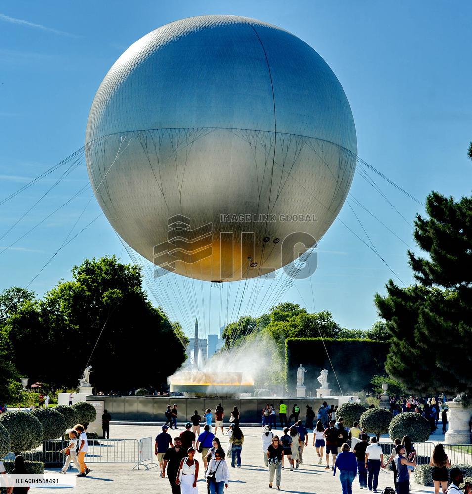 Olympic Cauldron In The Tuileries Gardens - Paris