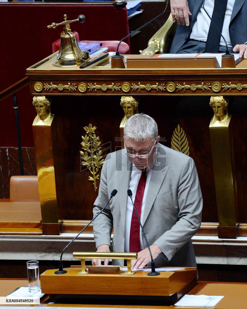 Debate At The National Assembly - Paris